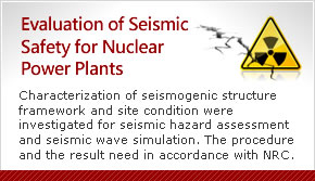 Evaluation of Seismic Safety for Nuclear Power Plants